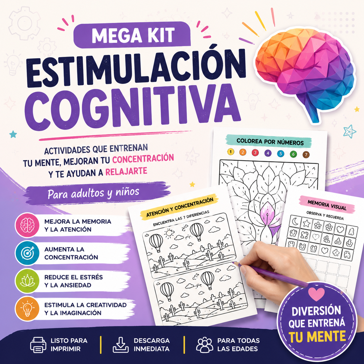🧠Mega kit estimulación cognitiva