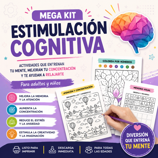 🧠Mega kit estimulación cognitiva
