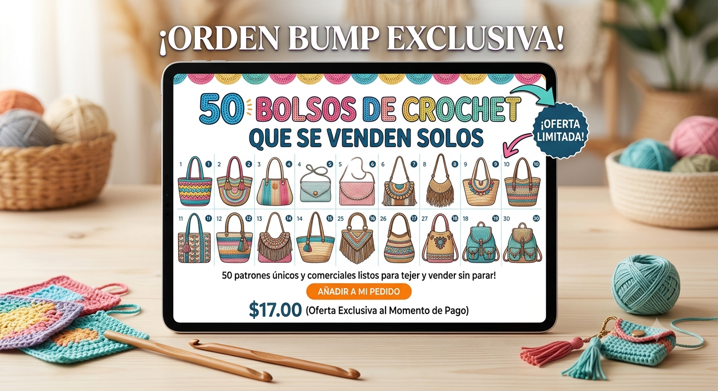 👜50 Bolsos de Crochet que se venden solos